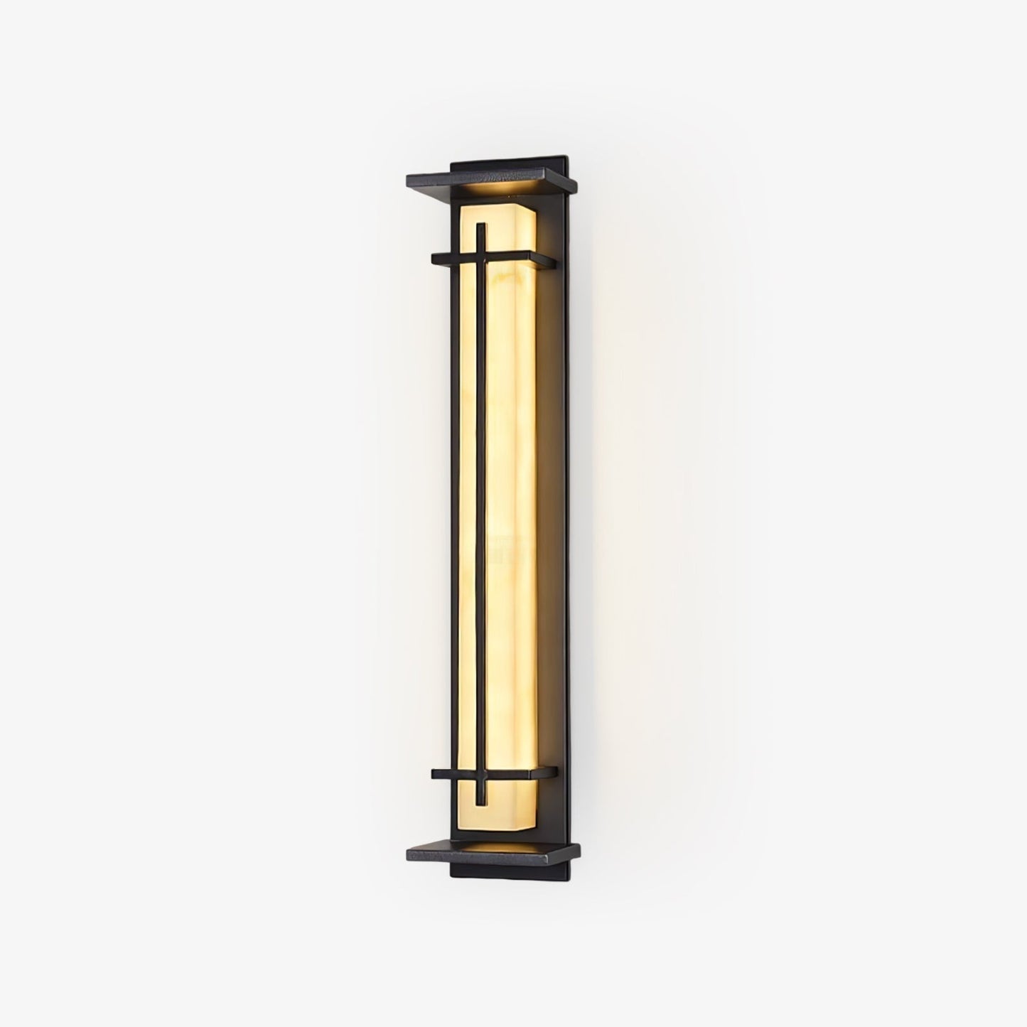 AlabasterGlow | Elegancki Nowoczesny Kinkiet Ogrodowy z LED