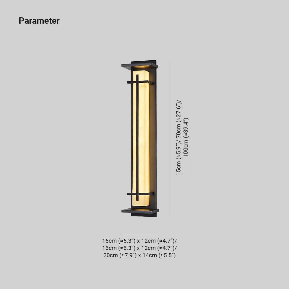 AlabasterGlow | Elegancki Nowoczesny Kinkiet Ogrodowy z LED