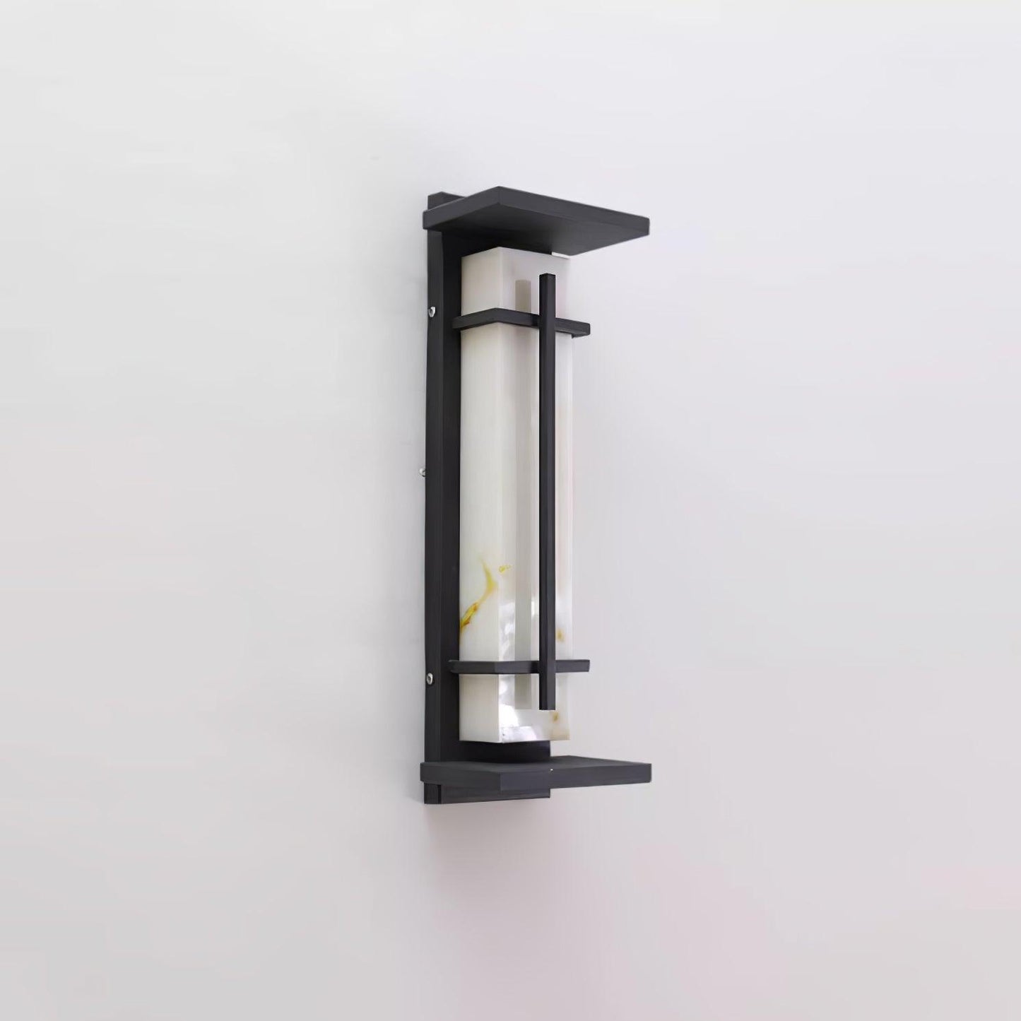 AlabasterGlow | Elegancki Nowoczesny Kinkiet Ogrodowy z LED