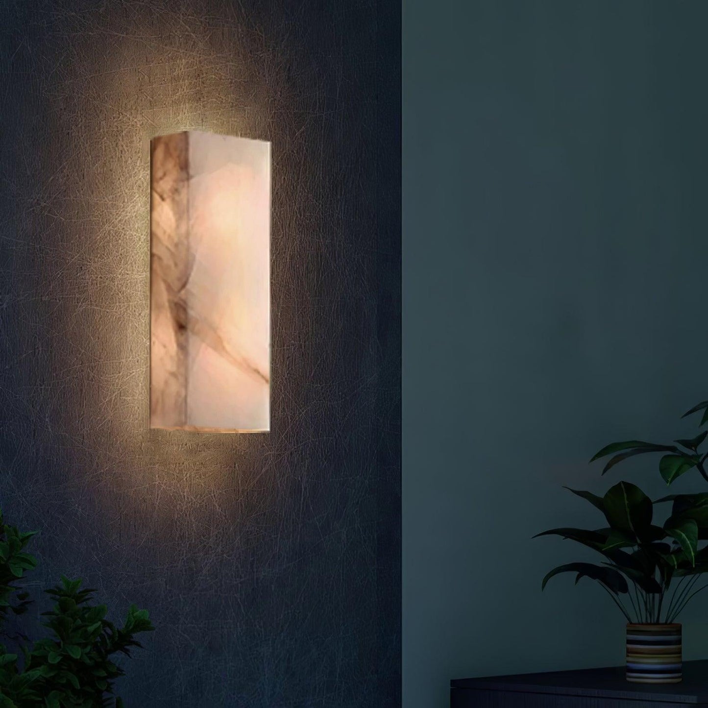 AlabasterGlow | Elegancki Nowoczesny Kinkiet Zewnętrzny LED IP65