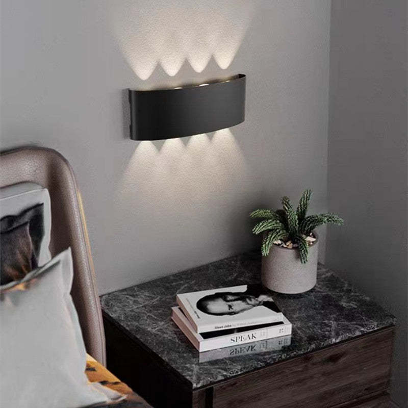 Aluminiowy Kinkiet | Elegancki Wodoodporny Kinkiet Zewnętrzny LED