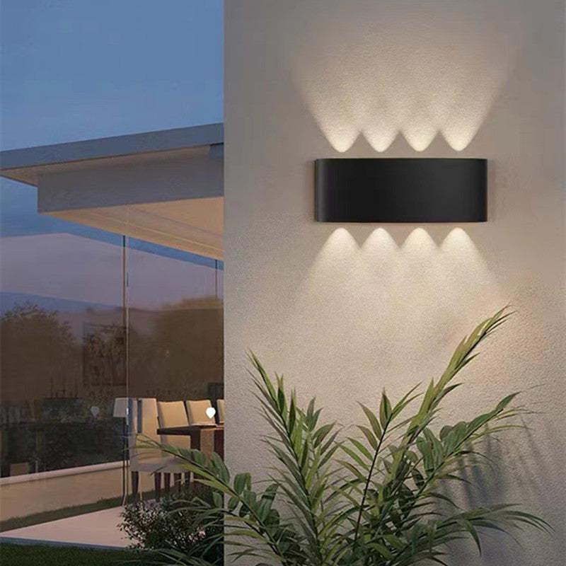 Aluminiowy Kinkiet | Elegancki Wodoodporny Kinkiet Zewnętrzny LED