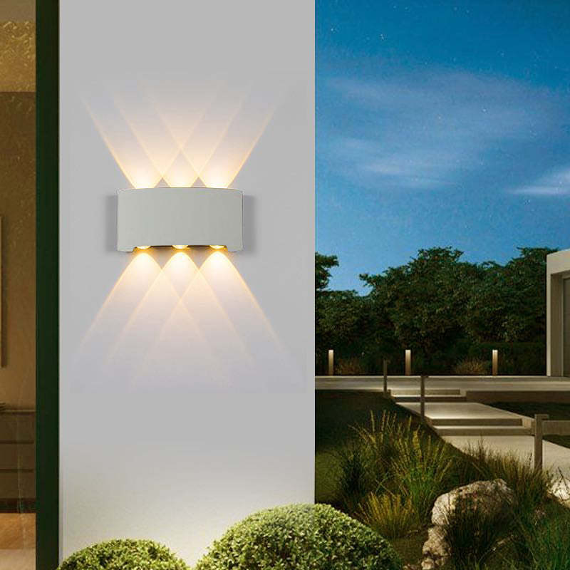 Aluminiowy Kinkiet | Elegancki Wodoodporny Kinkiet Zewnętrzny LED