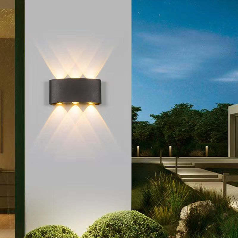 Aluminiowy Kinkiet | Elegancki Wodoodporny Kinkiet Zewnętrzny LED