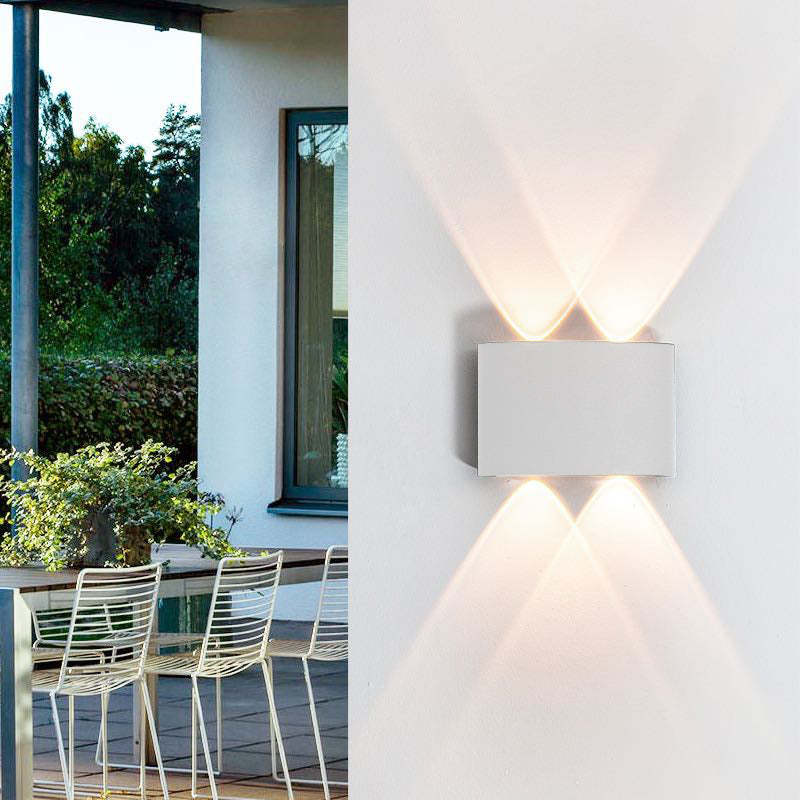 Aluminiowy Kinkiet | Elegancki Wodoodporny Kinkiet Zewnętrzny LED