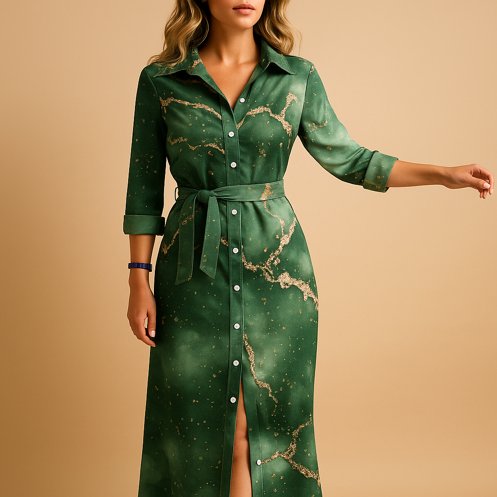 Damska Lekka Sukienka Maxi | Elegancka Luźna Letnia Sukienka