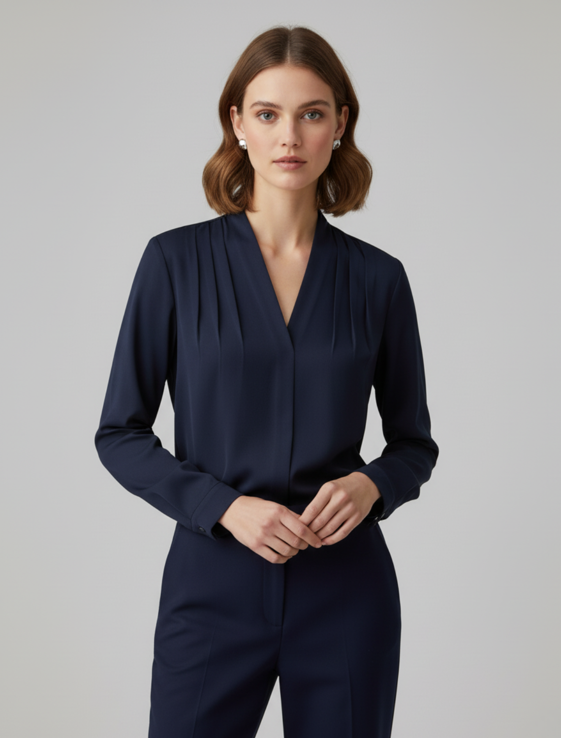 Damska Satynowa Bluzka z Bufiastymi Rękawami | Elegancka Dopasowana Talia na Wiosnę i Lato