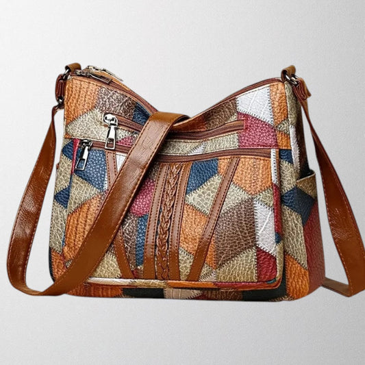 Damska Skórzana Listonoszka | Elegancka Torba Crossbody z Zorganizowanym Wnętrzem