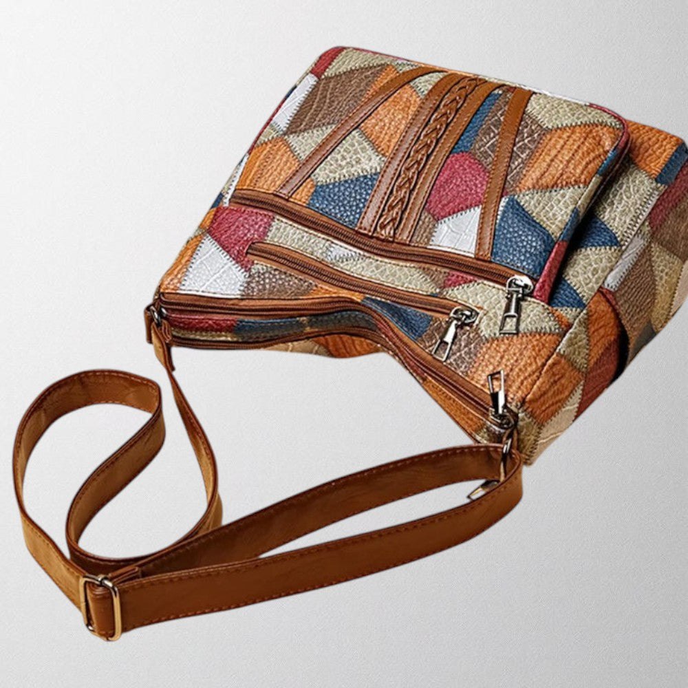 Damska Skórzana Listonoszka | Elegancka Torba Crossbody z Zorganizowanym Wnętrzem