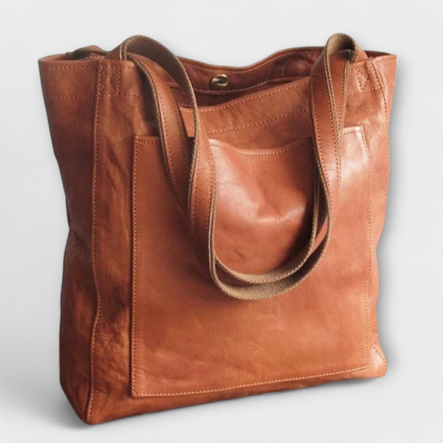 Damska Skórzana Torba na Ramię | Elegancka Przestronna Torebka Casual