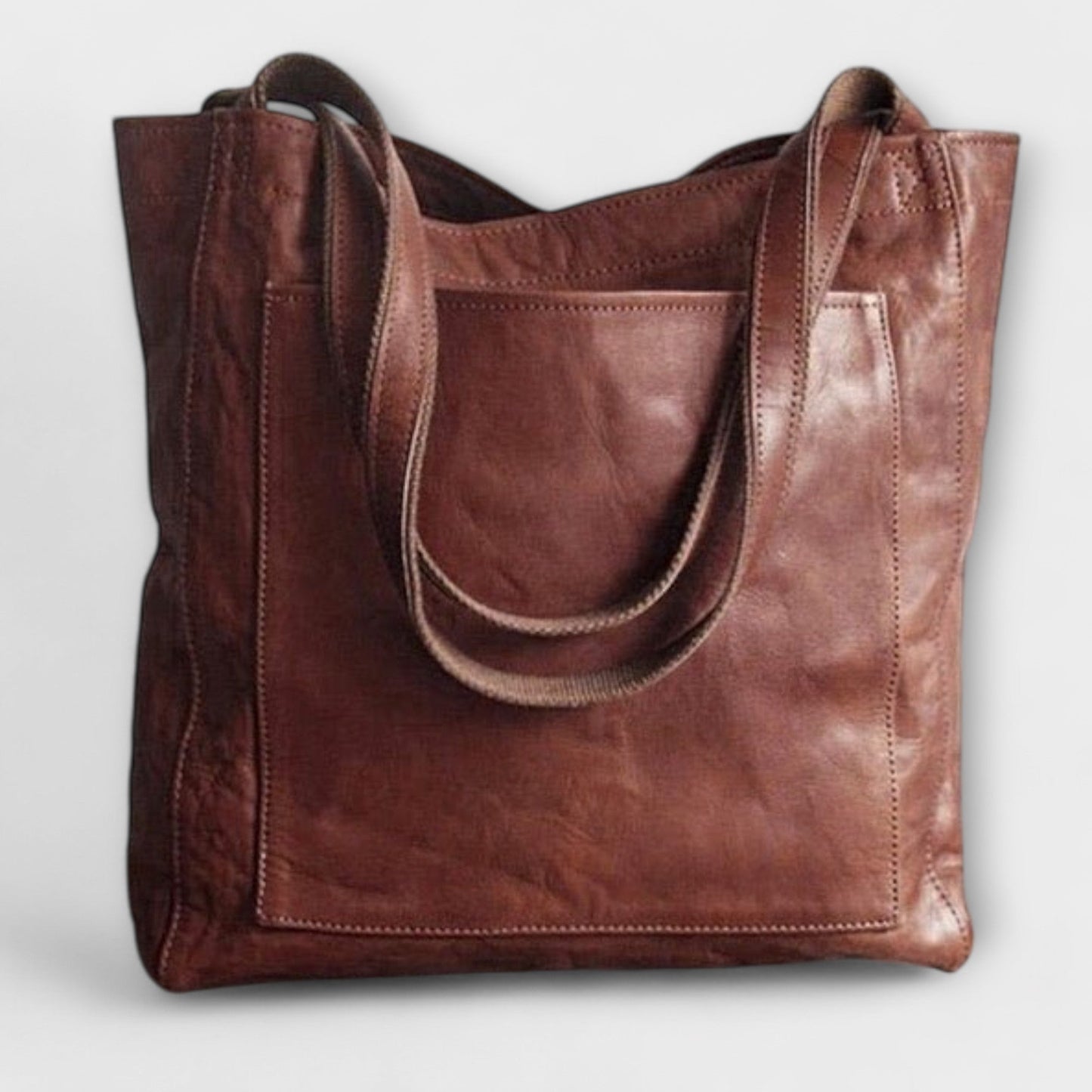 Damska Skórzana Torba na Ramię | Elegancka Przestronna Torebka Casual