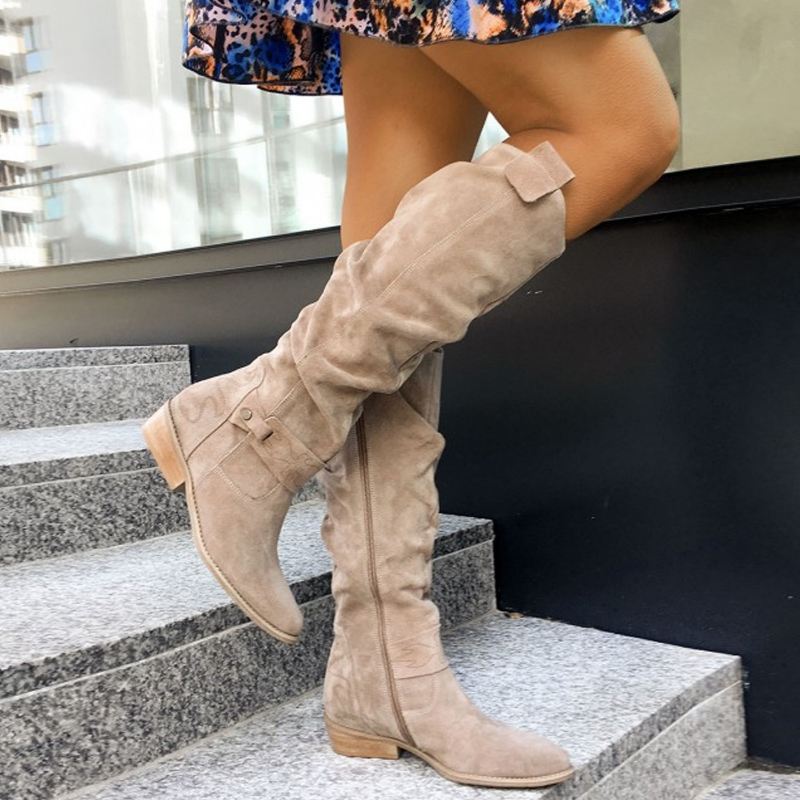 Damskie Skórzane Kozaki za Kolano | Eleganckie i Wygodne Buty na Co Dzień