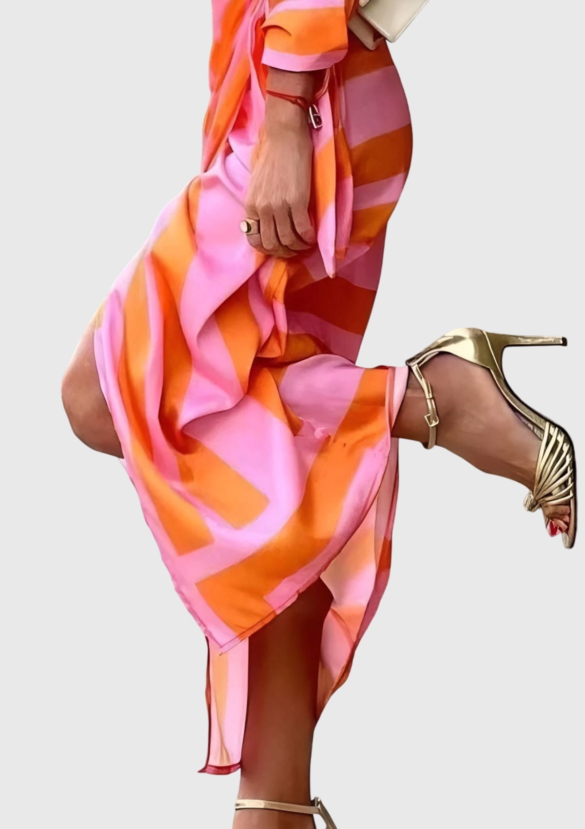 Kobieta | Lekka Tkanina | Sukienka Letnia | Elegancka | Kopertowa