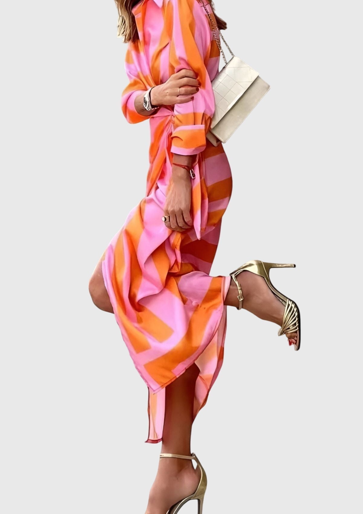 Kobieta | Lekka Tkanina | Sukienka Letnia | Elegancka | Kopertowa