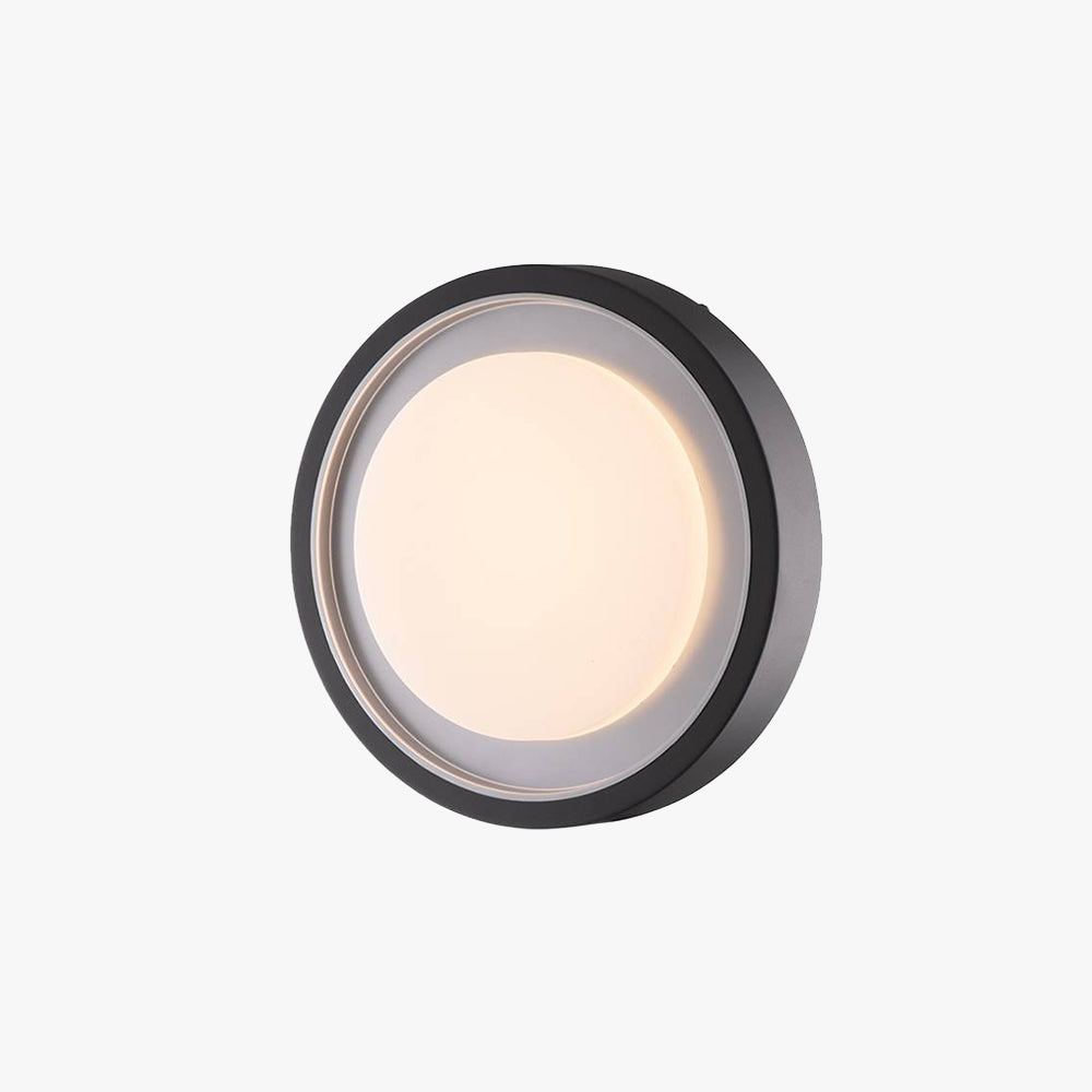 Lumenor | Elegancka Czarna Solarna Lampa Zewnętrzna LED Nad Drzwi