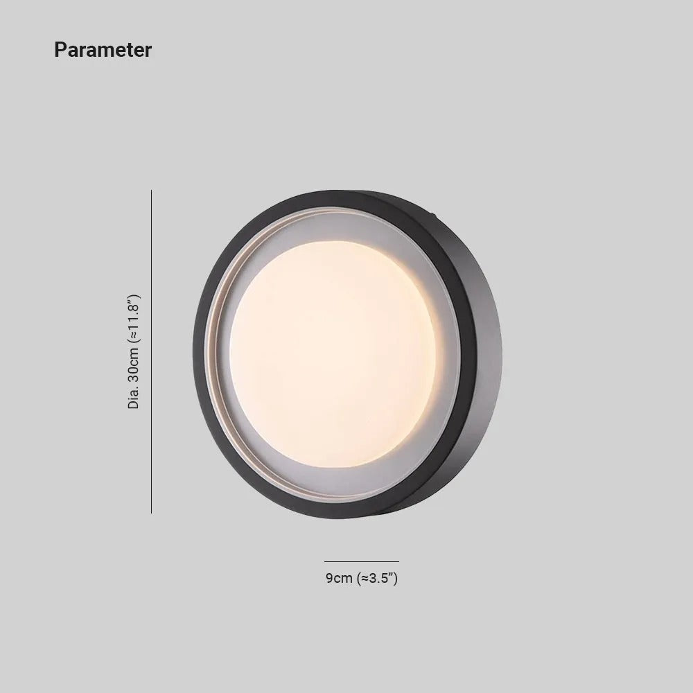 Lumenor | Elegancka Czarna Solarna Lampa Zewnętrzna LED Nad Drzwi