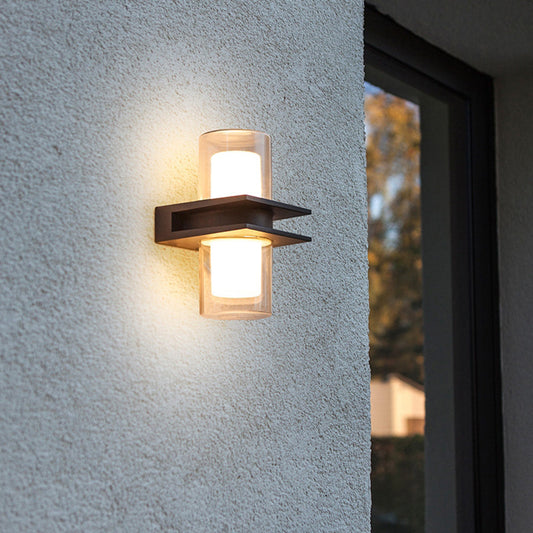 Lumenor | Elegantny Nowoczesny Kinkiet Zewnętrzny z Aluminium i Szkła