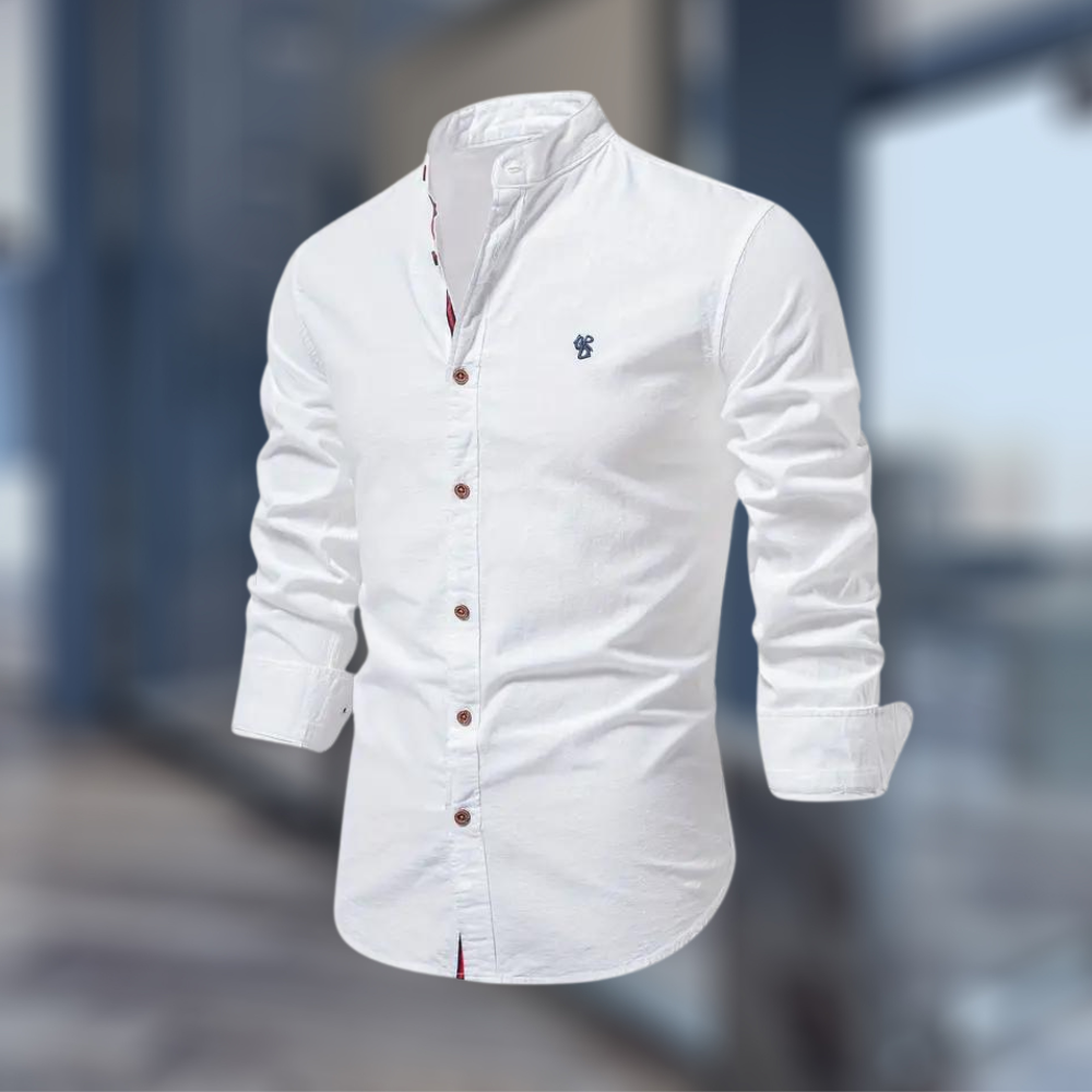 Męska Bawełniana Koszulka Polo Z Długim Rękawem | Elegancki Nowoczesny Styl