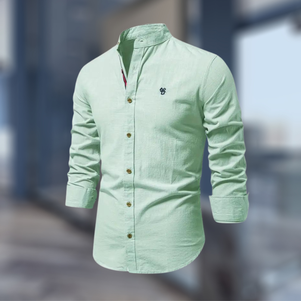 Męska Bawełniana Koszulka Polo Z Długim Rękawem | Elegancki Nowoczesny Styl