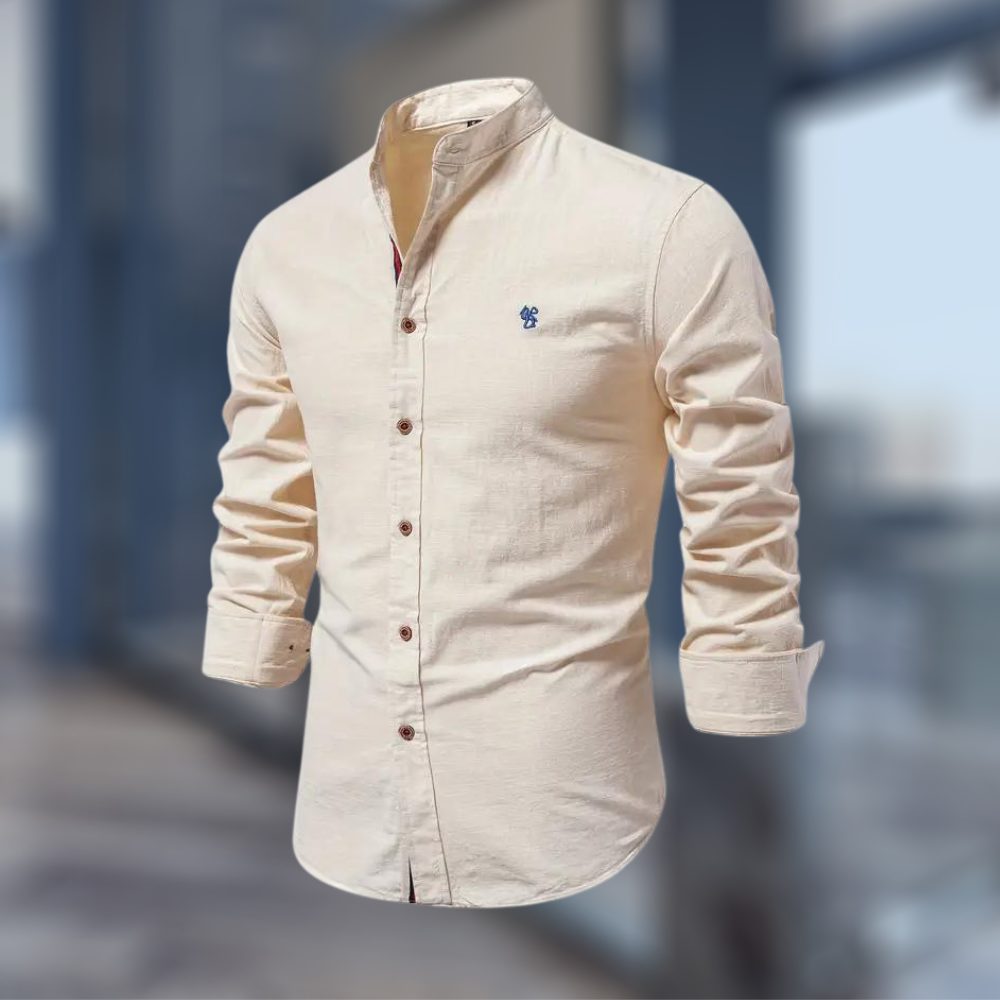 Męska Bawełniana Koszulka Polo Z Długim Rękawem | Elegancki Nowoczesny Styl