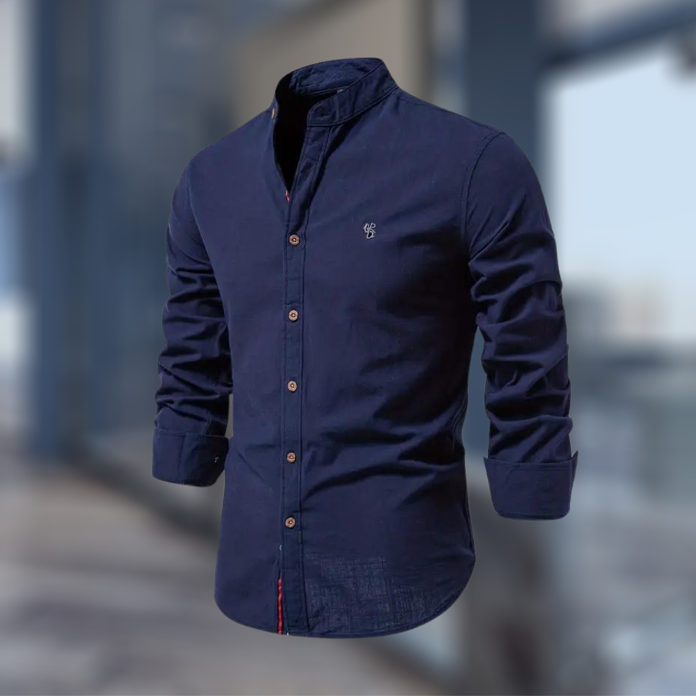 Męska Bawełniana Koszulka Polo Z Długim Rękawem | Elegancki Nowoczesny Styl
