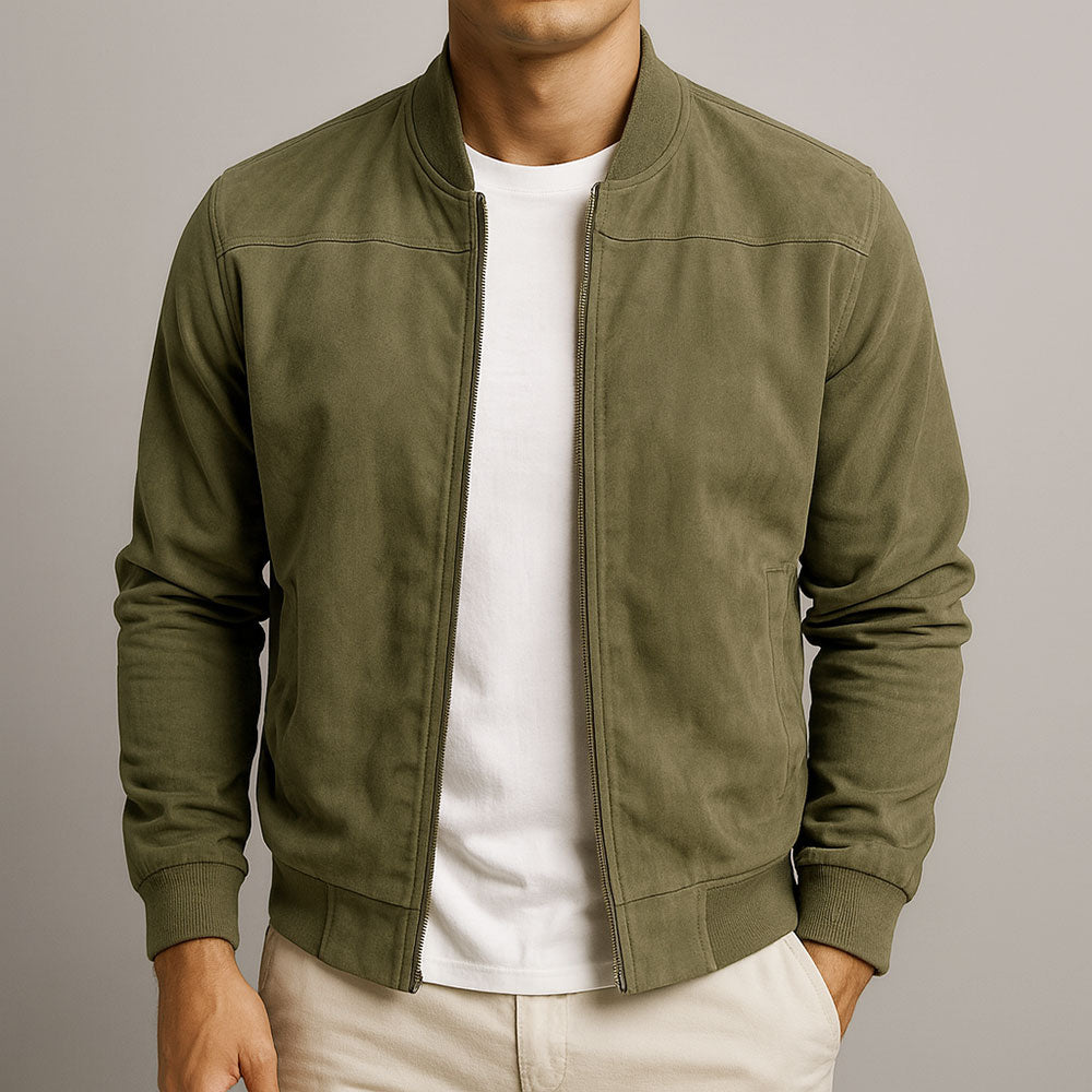 Męska Lekkiej Kurtka Bomber | Minimalistyczna Stylowa Na Co Dzień