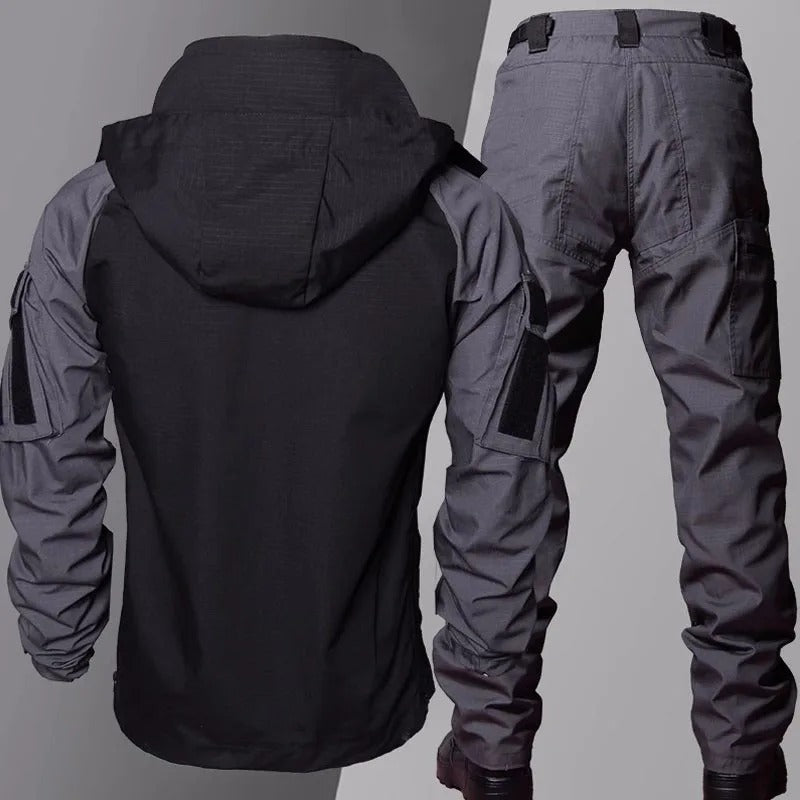Męski Wodoodporny Softshell Zestaw Outdoorowy | Wytrzymały i Wiatroszczelny