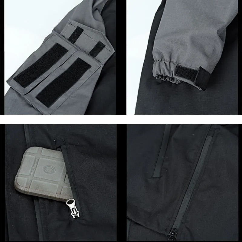 Męski Wodoodporny Softshell Zestaw Outdoorowy | Wytrzymały i Wiatroszczelny