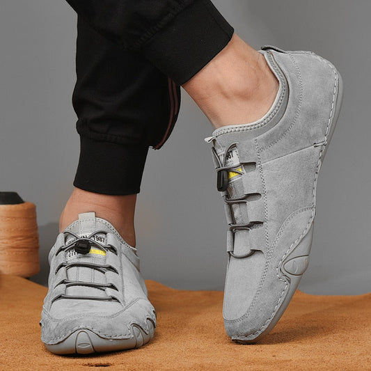 Męskie Mokasyny Skórzane | Eleganckie Czarne Buty Mokasyny