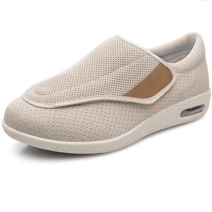 Męskie Oddychające Buty Diabetologiczne | Wygodne Slip-On z Płaską Podeszwą