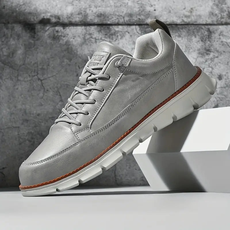 Męskie Skórzane Buty Sportowe | Eleganckie Niskoprofilowe Sneakersy