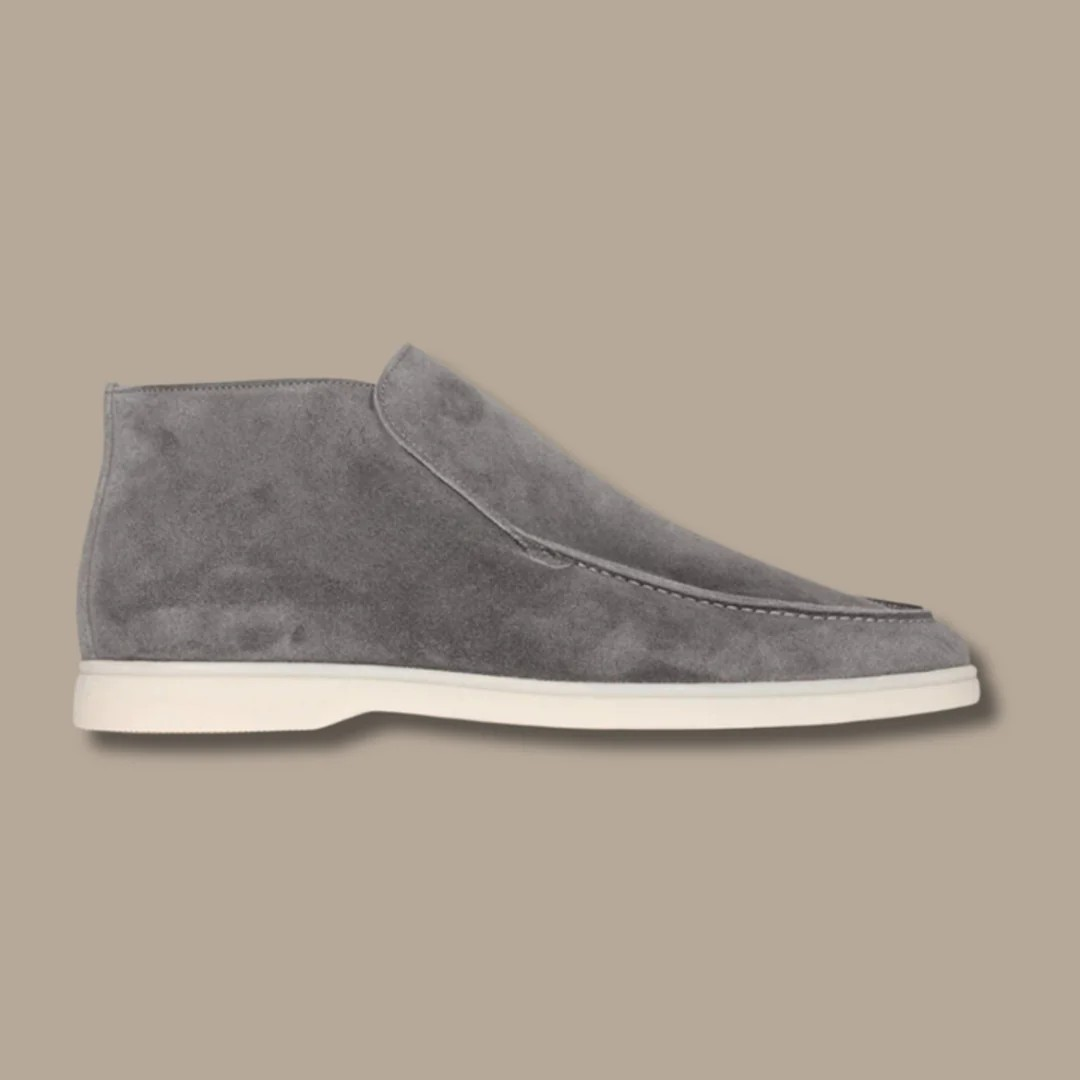 Męskie Skórzane Mokasyny | Eleganckie Czarne Buty Wsuwane na Wiosnę i Lato