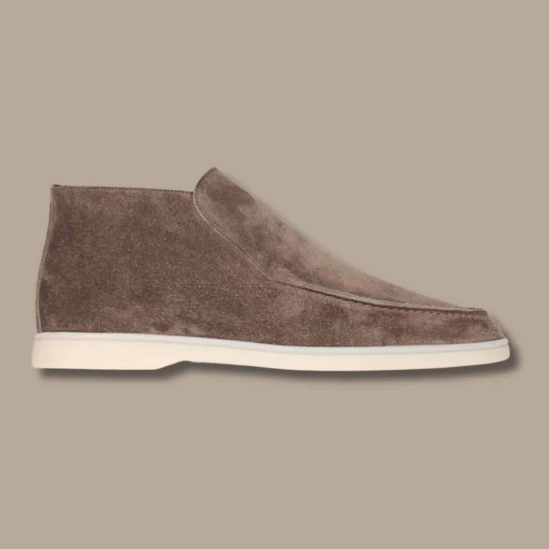 Męskie Skórzane Mokasyny | Eleganckie Czarne Buty Wsuwane na Wiosnę i Lato