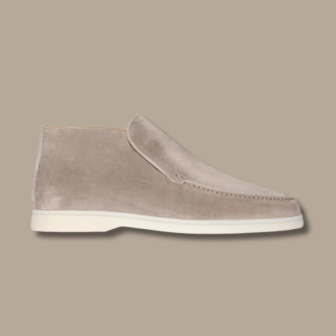 Męskie Skórzane Mokasyny | Eleganckie Czarne Buty Wsuwane na Wiosnę i Lato