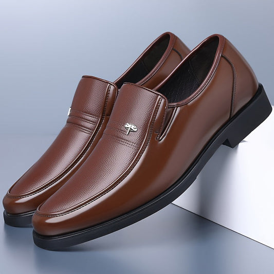 Męskie Skórzane Mokasyny | Eleganckie Wsuwane Buty Formalne | Komfortowe i Lekkie
