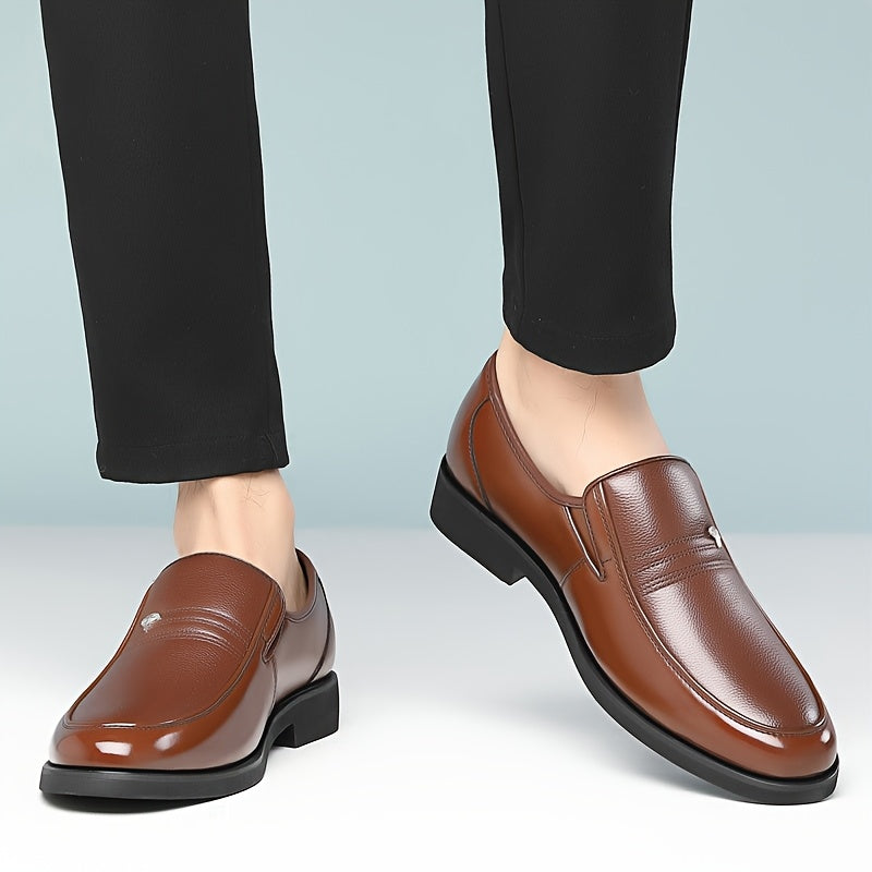 Męskie Skórzane Mokasyny | Eleganckie Wsuwane Buty Formalne | Komfortowe i Lekkie