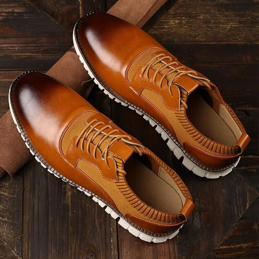 Męskie Syntetyczne Buty Sportowe | Niskoprofilowe Eleganckie Treningowe Obuwie