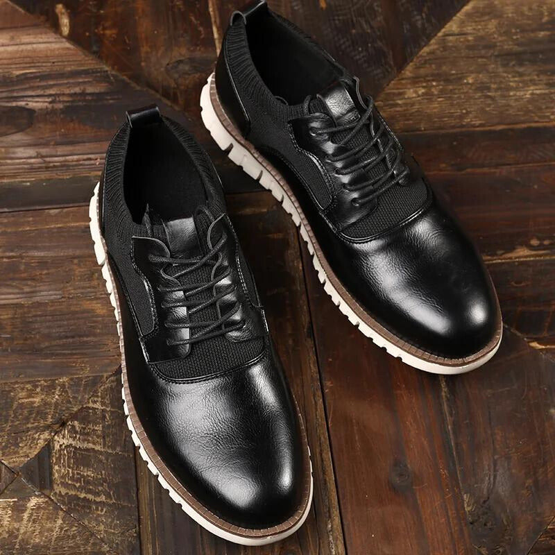 Męskie Syntetyczne Buty Sportowe | Niskoprofilowe Eleganckie Treningowe Obuwie