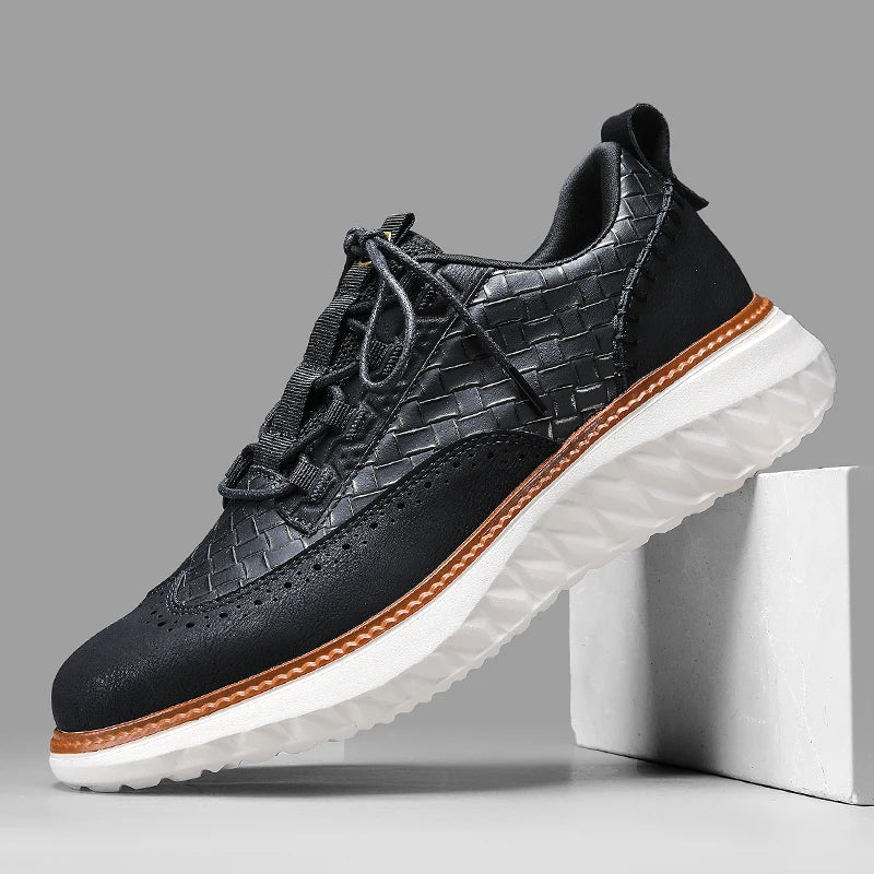 Męskie Teksturowane Buty Sportowe | Niskoprofilowe Wygodne Obuwie do Biegania