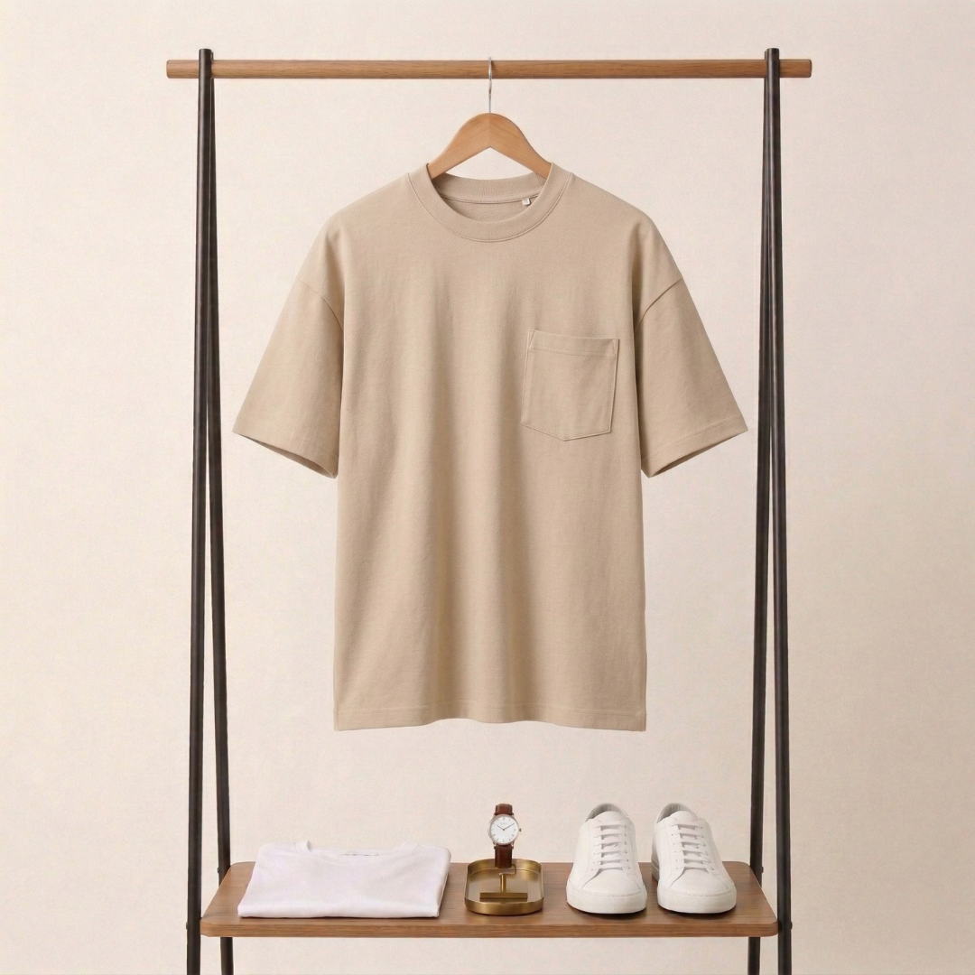 Ola Premium Oversize T-shirt z kieszonką