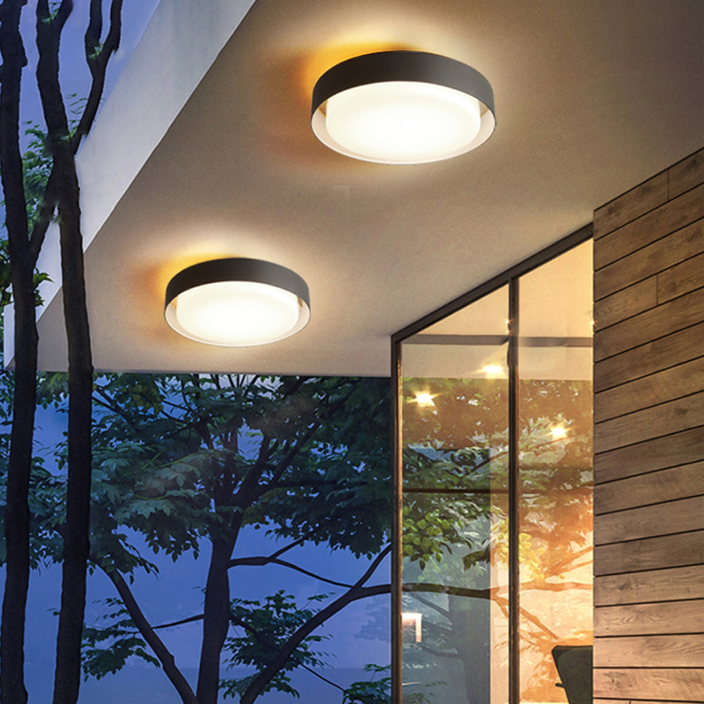 RayLight | Elegancka Czarna Lampa Sufitowa LED do Przedpokoju