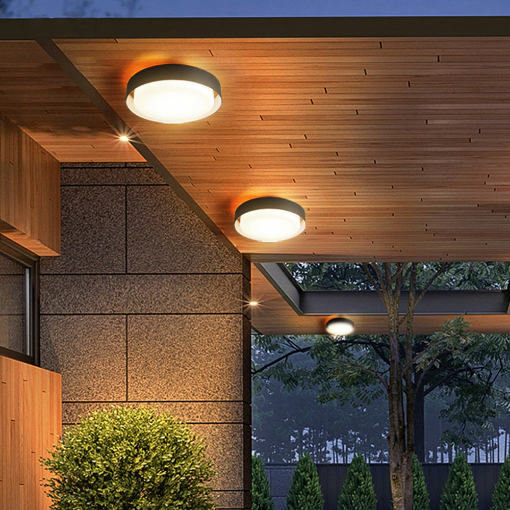RayLight | Elegancka Czarna Lampa Sufitowa LED do Przedpokoju