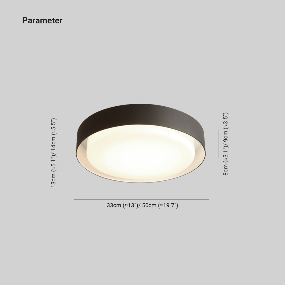 RayLight | Elegancka Czarna Lampa Sufitowa LED do Przedpokoju