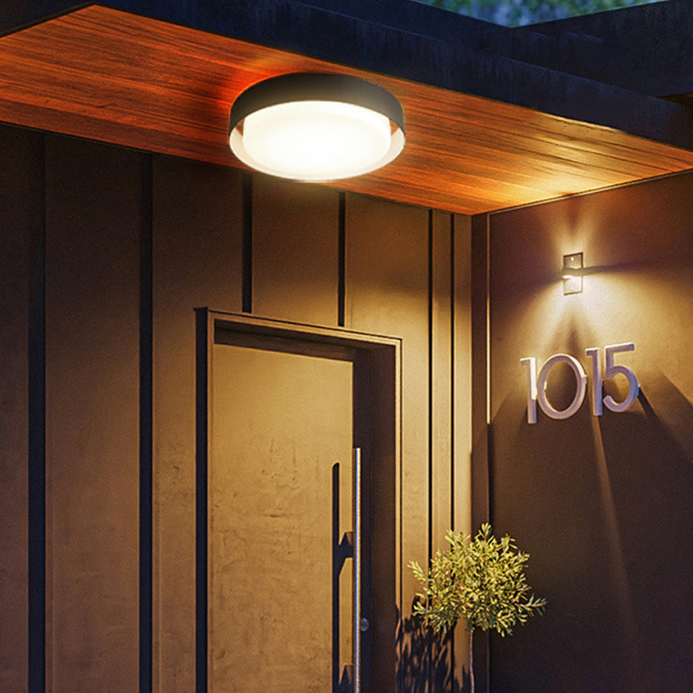 RayLight | Elegancka Czarna Lampa Sufitowa LED do Przedpokoju