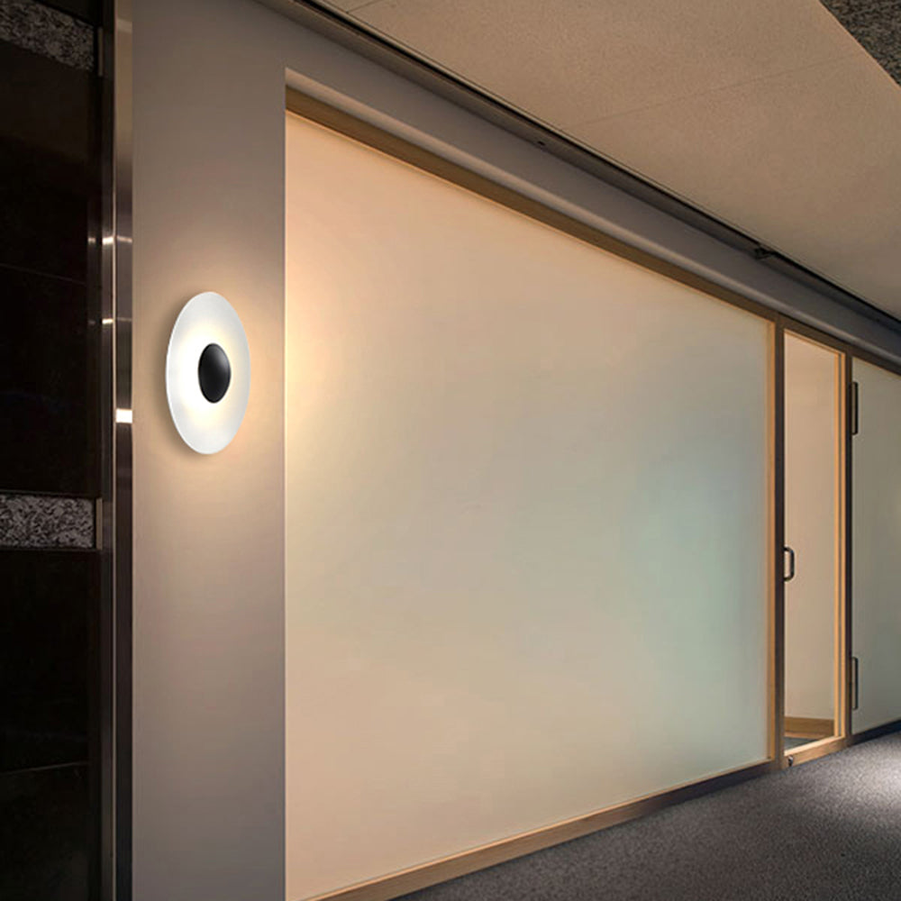 RayLight | Elegantna Okrągła Metalowa Lampa Ścienna Zewnętrzna