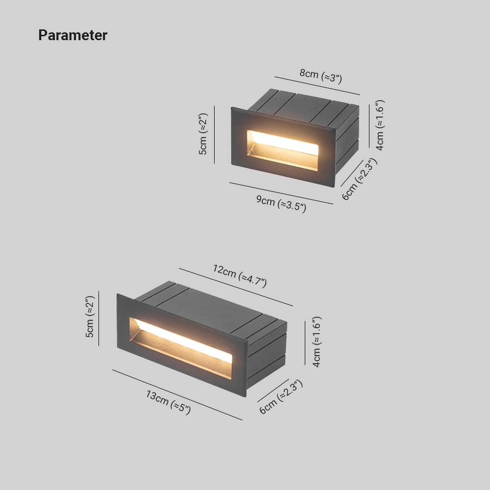 RayLight | Elegantny Nowoczesny Kinkiet Zewnętrzny LED w Kolorze Czarnym