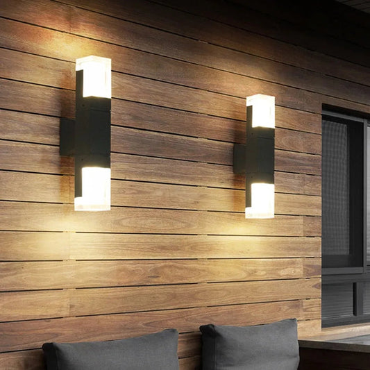 RayLight | Moderny Metalowy Kinkiet Zewnętrzny z Czujnikiem Ruchu