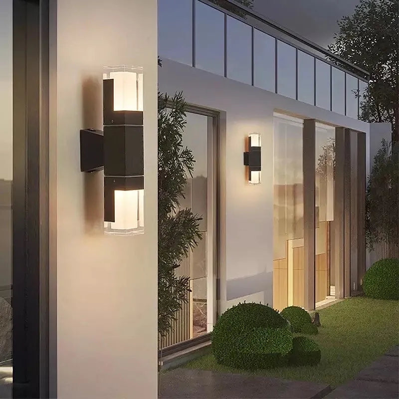 RayLight | Moderny Metalowy Kinkiet Zewnętrzny z Czujnikiem Ruchu