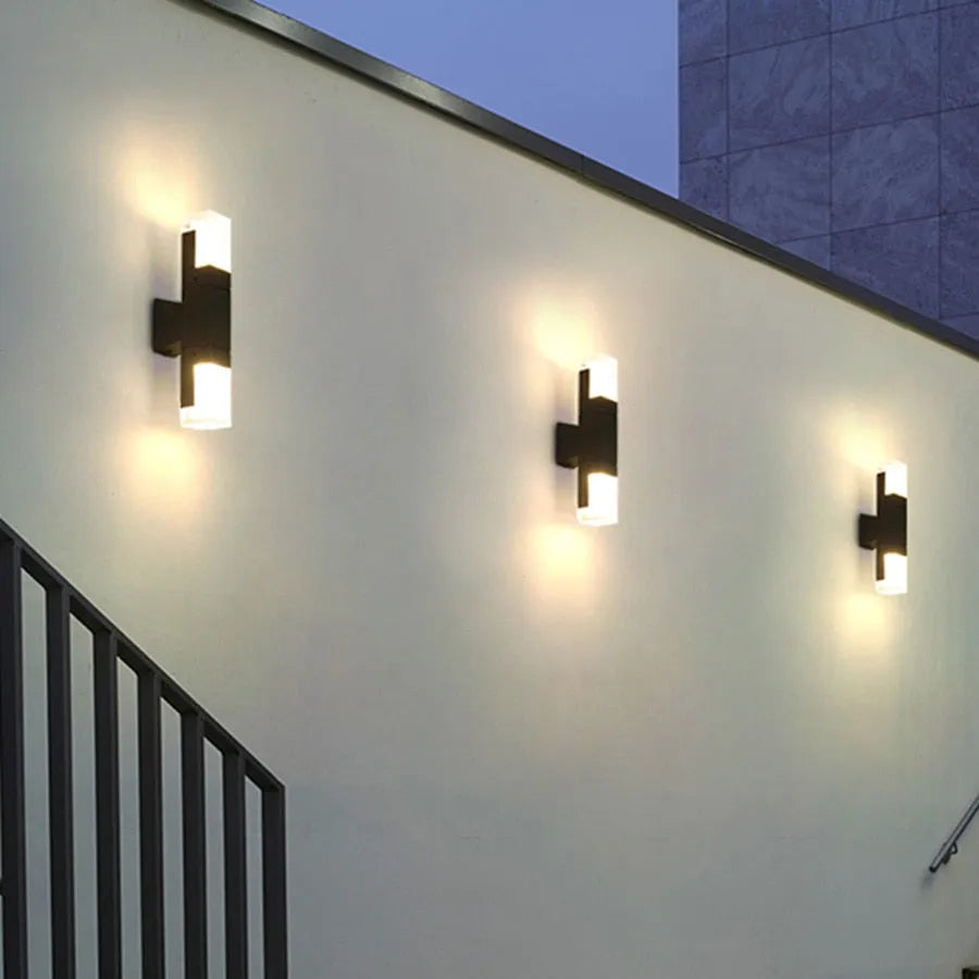 RayLight | Moderny Metalowy Kinkiet Zewnętrzny z Czujnikiem Ruchu