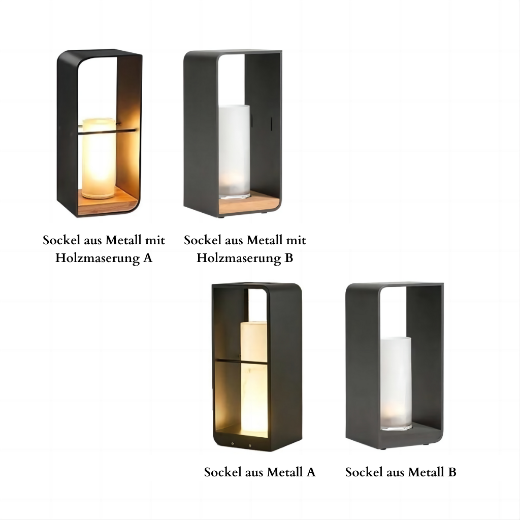 SolarisGlow | Nowoczesna Metalowa Lampa Zewnętrzna Solarna LED